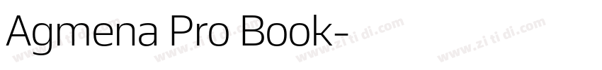 Agmena Pro Book字体转换